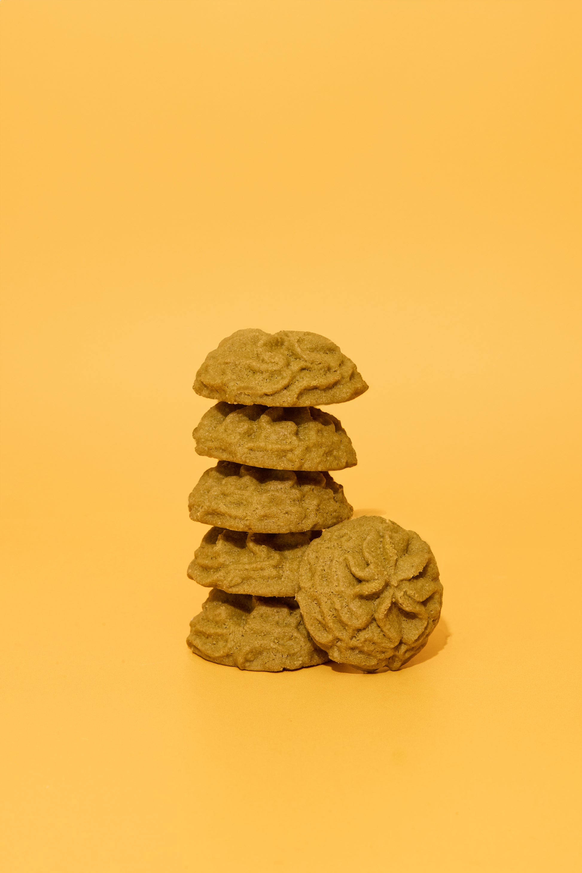 Melt In Your Mouth Butter Cookies - Hojicha